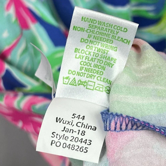 Lilly Pulitzer Esmeralda Dress Beckon Blue Jungle Utopia Size Large NWT $168 - Picture 12 of 12